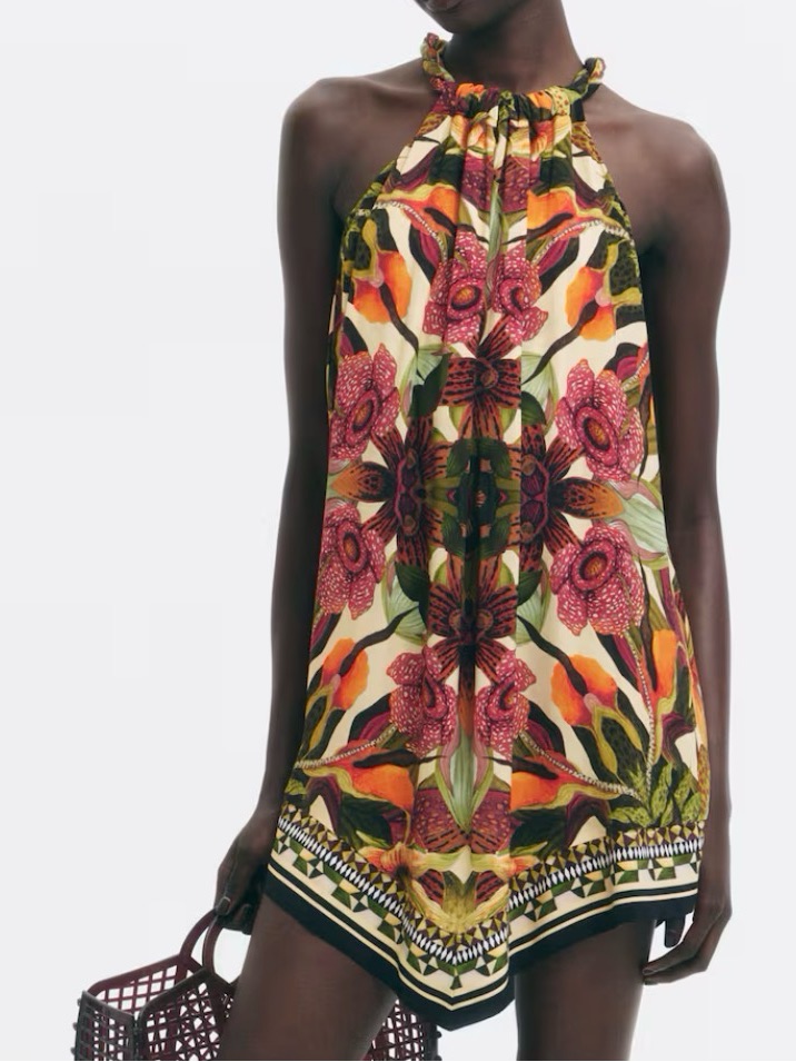 H&M Patterned Handkerchief Dress